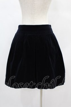画像2: Jane Marple / コットンベルベットのタックスカート  ネイビー H-24-12-29-2021-JM-SK-KB-ZT411