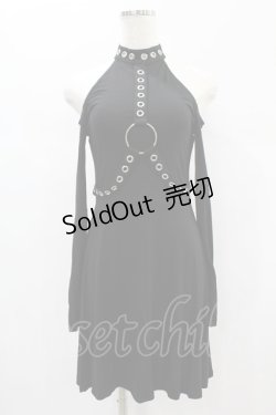 画像1: KILL STAR / HELTER LONG SLEEVE DRESS XS ブラック H-24-12-29-2027-SL-OP-KB-OS