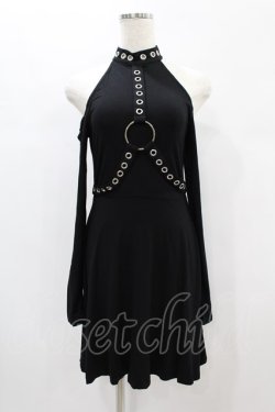 画像1: KILL STAR / HELTER LONG SLEEVE DRESS XS ブラック H-24-12-29-2028-SL-OP-KB-ZS