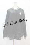 NieR Clothing / バックプリントブルゾン  黒×白 H-25-01-02-057-PU-JA-KB-ZH