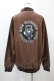 画像2: NieR Clothing / 内ポケット付きMILK CHOCOLATE BLOUSON 【ミケ】  茶 H-25-01-02-058-PU-JA-KB-ZH (2)