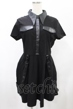 画像1: KILL STAR / MENACE COLLAR DRESS L ブラック H-25-01-02-2019-SL-OP-KB-ZS
