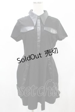 画像1: KILL STAR / MENACE COLLAR DRESS L ブラック H-25-01-02-2019-SL-OP-KB-ZS