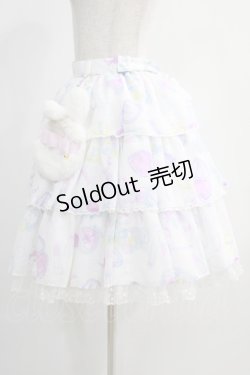 画像2: Angelic Pretty / Fluffy Puff Bunnyスカート Free オフ H-25-01-03-024-AP-SK-NS-ZH