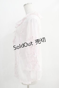 画像2: Angelic Pretty / ふわふわピンタックブラウス Free ピンク H-25-01-03-042-AP-BL-NS-ZH