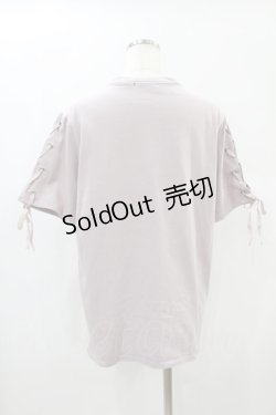 画像2: EATME / レースアップスリーブグラフィックTシャツ Free ピンク H-25-01-03-1054-LO-TS-NS-ZH