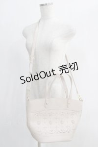 m petit by misako / AMハナパンチング2WAYバッグ  アイボリー H-25-01-03-054-LO-BG-NS-ZH