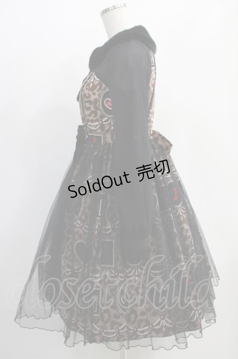 画像2: Angelic Pretty / Girly Leopardワンピース Free ブラウン H-25-01-03-014-AP-OP-NS-ZH (2)