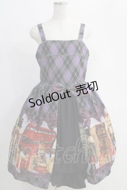 画像1: ALICE and the PIRATES / Nostalgic Gift〜くるみ割り人形と大切な想い出〜柄ジャンパースカートI Free パープル H-25-01-04-011-PA-OP-NS-ZH