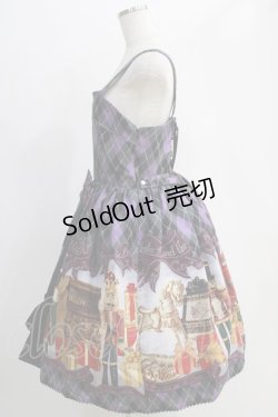 画像2: ALICE and the PIRATES / Nostalgic Gift〜くるみ割り人形と大切な想い出〜柄ジャンパースカートI Free パープル H-25-01-04-011-PA-OP-NS-ZH