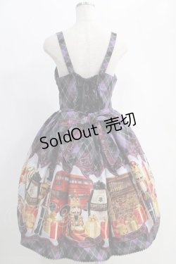 画像3: ALICE and the PIRATES / Nostalgic Gift〜くるみ割り人形と大切な想い出〜柄ジャンパースカートI Free パープル H-25-01-04-011-PA-OP-NS-ZH