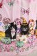 画像4: BABY,THE STARS SHINE BRIGHT / Soiree Au Chat Noir柄スカラップジャンパースカート Free ピンク H-25-01-04-013-BA-OP-NS-ZH (4)