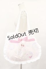 Ank Rouge / フリルトートバッグ  ピンク H-25-01-05-031-CA-BG-NS-ZH