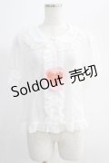 BABY,THE STARS SHINE BRIGHT / お花レースの半袖シフォンブラウス Free オフ H-25-01-05-1051-BA-BL-NS-ZH