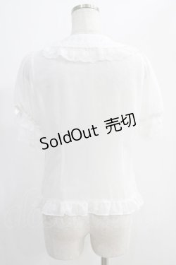 画像3: BABY,THE STARS SHINE BRIGHT / お花レースの半袖シフォンブラウス Free オフ H-25-01-05-1051-BA-BL-NS-ZH