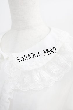 画像4: BABY,THE STARS SHINE BRIGHT / お花レースの半袖シフォンブラウス Free オフ H-25-01-05-1051-BA-BL-NS-ZH