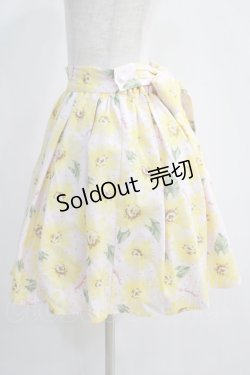 画像2: Ank Rouge / ひまわり柄スカート M ピンク H-25-01-05-1071-CA-SK-NS-ZH
