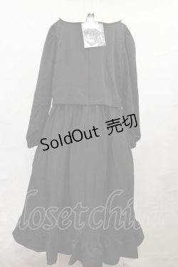 画像2: m petit by misako / サンリオキャラクターズコラボ クロミワッペン付きワンピース LL ブラック H-25-01-05-018-LO-OP-NS-ZH