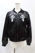 Candy Stripper / ANARCHY PEPE SOUVENIR JACKET S 黒 H-25-01-06-044-PU-JA-KB-ZT015