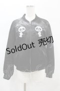 Candy Stripper / ANARCHY PEPE SOUVENIR JACKET S 黒 H-25-10-20-007-PU-JA-KB-ZH