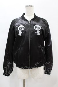 Candy Stripper / ANARCHY PEPE SOUVENIR JACKET S 黒 H-25-01-06-044-PU-JA-KB-ZT015