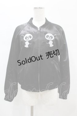 画像1: Candy Stripper / ANARCHY PEPE SOUVENIR JACKET S 黒 H-25-10-20-007-PU-JA-KB-ZH