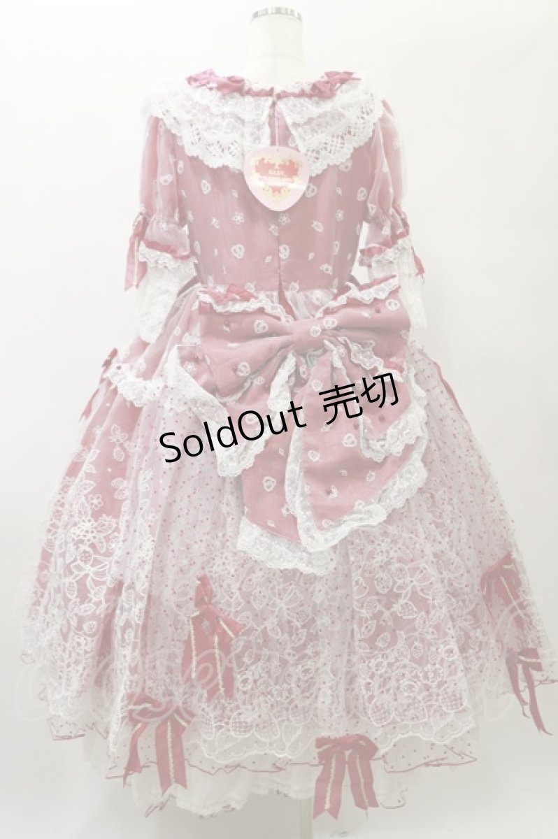 画像2: BABY,THE STARS SHINE BRIGHT / Mariee de Kumya〜Le Jardin de Fraises〜ワンピースドレス Free エンジ H-25-01-07-061-BA-OP-NS-ZH (2)