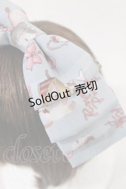 画像2: Royal Princess Alice / Wrapping Ribbon Cat・ねこ助コラボ リボンカチューシャ  ブルー H-25-01-07-1042-LO-AC-NS-ZH