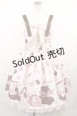 Angelic Pretty / Travelくまちゃんベルトジャンパースカート Free ピンク H-25-01-07-1006-AP-OP-NS-ZH