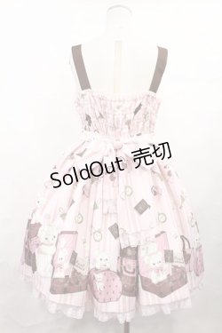 画像3: Angelic Pretty / Travelくまちゃんベルトジャンパースカート Free ピンク H-25-01-07-1006-AP-OP-NS-ZH