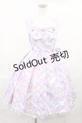 Angelic Pretty / Fancy Stationeryジャンパースカート Free ラベンダー H-25-01-07-1007-AP-OP-NS-ZH