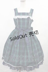 Angelic Pretty / Campusジャンパースカート Free グリーン H-25-01-07-1008-AP-OP-NS-ZH