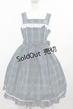 画像1: Angelic Pretty / Campusジャンパースカート Free グリーン H-25-01-07-1008-AP-OP-NS-ZH
