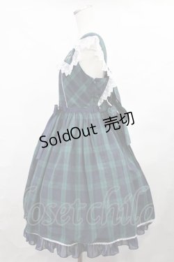 画像2: Angelic Pretty / Campusジャンパースカート Free グリーン H-25-01-07-1008-AP-OP-NS-ZH