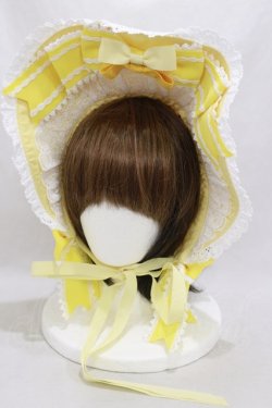 画像1: BABY,THE STARS SHINE BRIGHT / Le Ruban Ombre Roseボンネット  イエロー H-25-01-07-021-BA-AC-NS-ZH