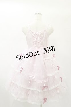 画像2: BABY,THE STARS SHINE BRIGHT / Eternal Ribbon Featheryジャンパースカート Free ピンク H-25-01-07-045-BA-OP-NS-ZH