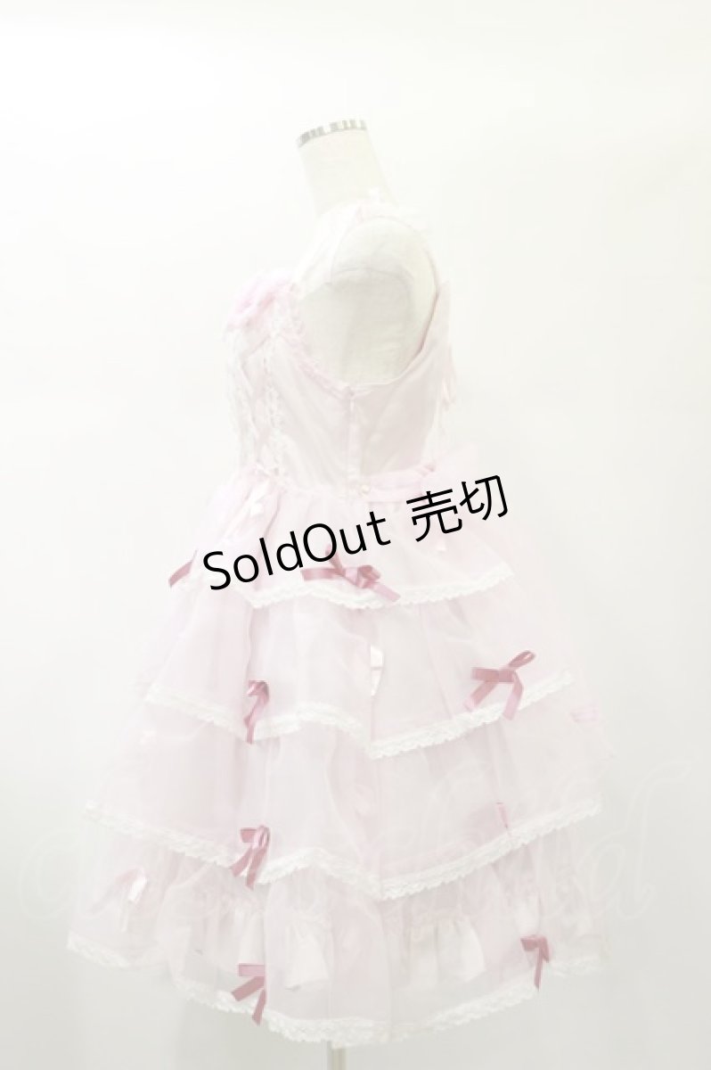 画像3: BABY,THE STARS SHINE BRIGHT / Eternal Ribbon Featheryジャンパースカート Free ピンク H-25-01-07-045-BA-OP-NS-ZH (3)