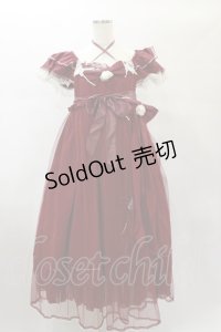 BABY,THE STARS SHINE BRIGHT / La fleurie シフォンワンピース Free エンジ H-25-01-07-046-BA-OP-NS-ZH