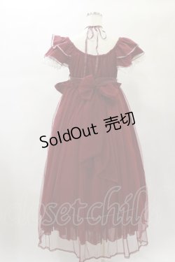 画像2: BABY,THE STARS SHINE BRIGHT / La fleurie シフォンワンピース Free エンジ H-25-01-07-046-BA-OP-NS-ZH