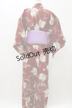 画像2: PINK HOUSE / 浴衣セット Free レッド H-25-01-08-056-LO-OP-NS-ZH