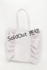 evelyn / オリジナルフリルトートバッグ  ピンク H-25-01-08-069-LO-BG-NS-ZH