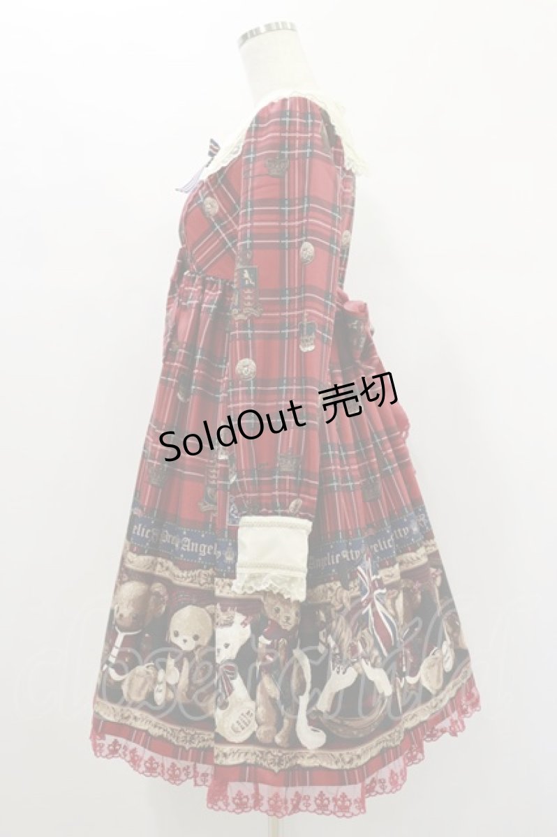 画像3: Angelic Pretty / British Bearワンピース Free アカ H-25-01-08-011-AP-OP-NS-ZH (3)
