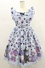 画像1: Angelic Pretty / Happy Treat Partyジャンパースカート Free サックス H-25-01-08-015-AP-OP-NS-ZH (1)