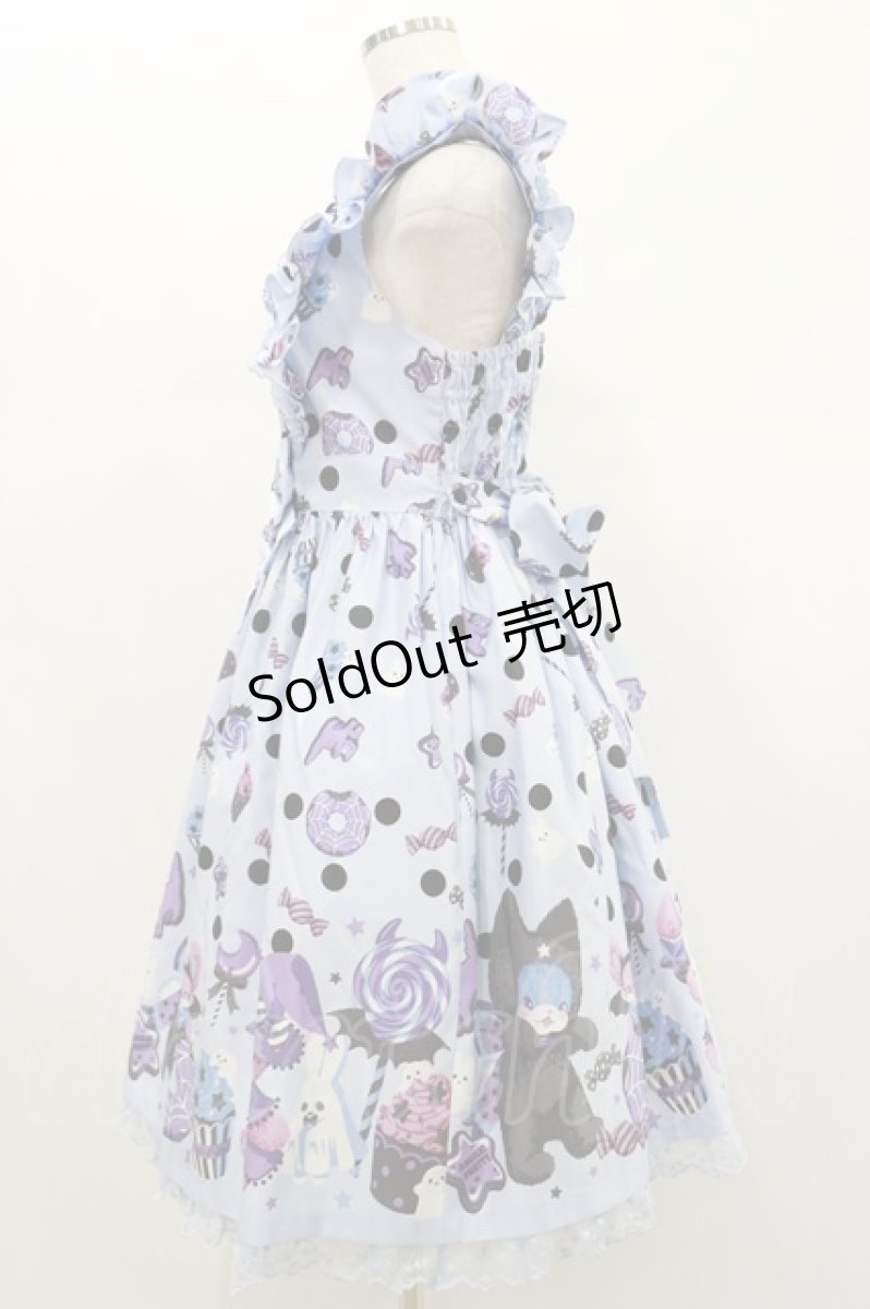 画像3: Angelic Pretty / Happy Treat Partyジャンパースカート Free サックス H-25-01-08-015-AP-OP-NS-ZH (3)