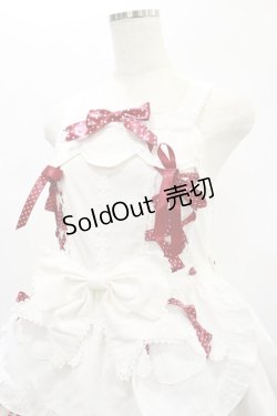 画像4: BABY,THE STARS SHINE BRIGHT / うさくみゃちゃんのドットリボンジャンパースカート Free オフ/レッド H-25-01-08-021-BA-OP-NS-ZH