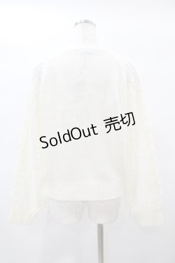 画像2: Ank Rouge / ラメニットプルオーバー M オフ H-25-01-09-1057-CA-TO-NS-ZH