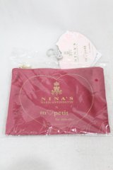 m petit by misako / NINA'Sコラボ ポーチ  ワイン H-25-01-09-1013-LO-ZA-NS-ZH