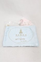 m petit by misako / NINA'Sコラボ ポーチ  サックス H-25-01-09-1014-LO-ZA-NS-ZH