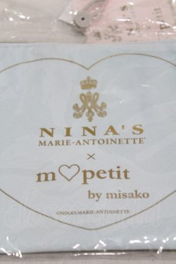 画像2: m petit by misako / NINA'Sコラボ ポーチ  サックス H-25-01-09-1014-LO-ZA-NS-ZH