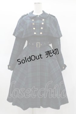 画像1: metamorphose / ブリティッシュケープ付コート Free ネイビー H-25-01-09-1029-ME-CO-NS-ZH